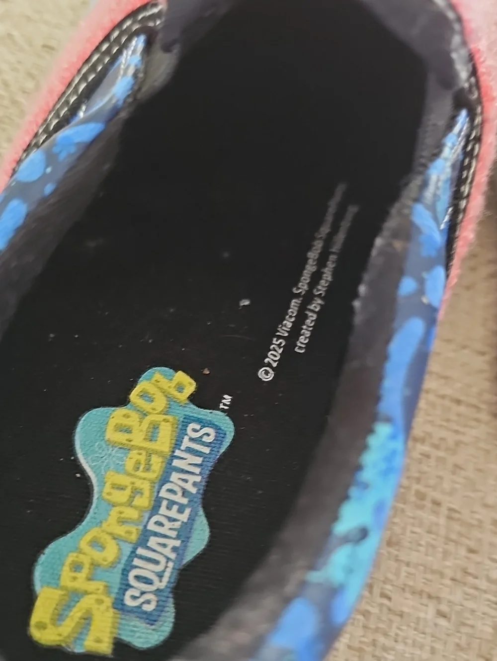 SpongeBob Squarepants insole fleece